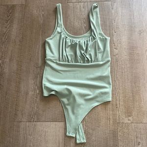 Abercrombie light green bodysuit- Size S